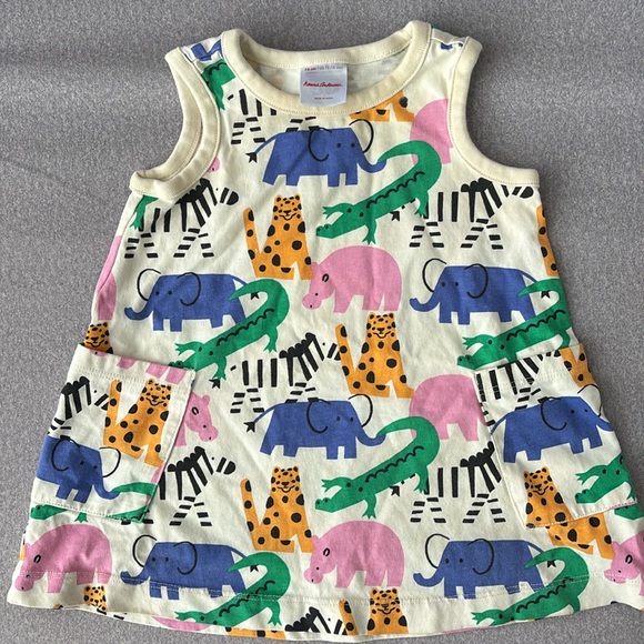 Hanna Andersson Animal Print Dress with Bloomers, Size 12-18 Months - Picture 3 of 6